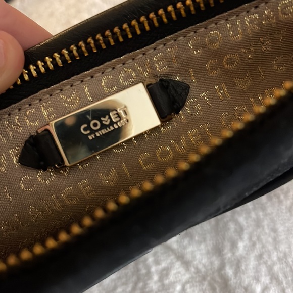 Stella & Dot- Covet- Genuine Leather/suede crossbody-black - Picture 6 of 9